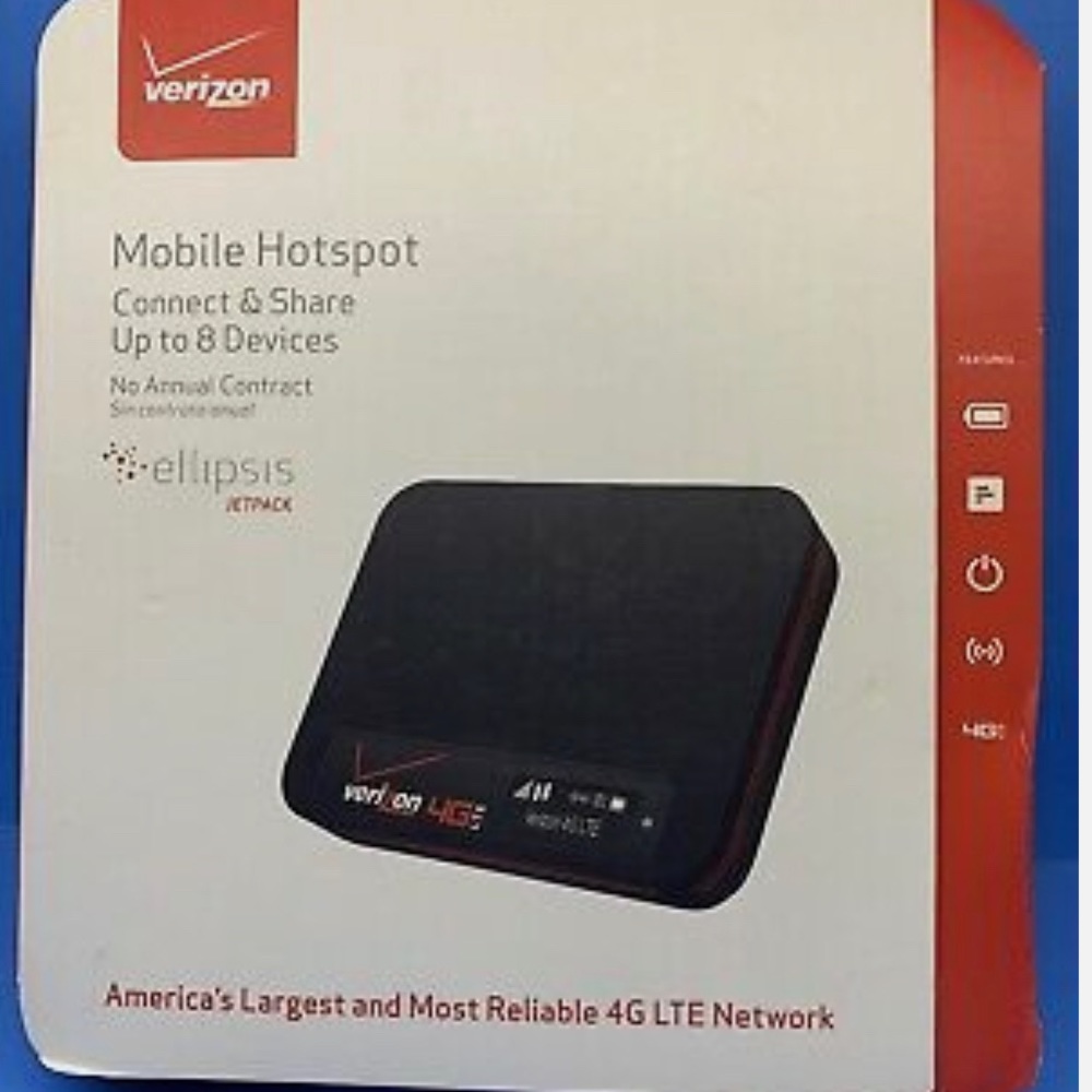 Verizon mobile Wi-Fi hotspot up to 8 devices